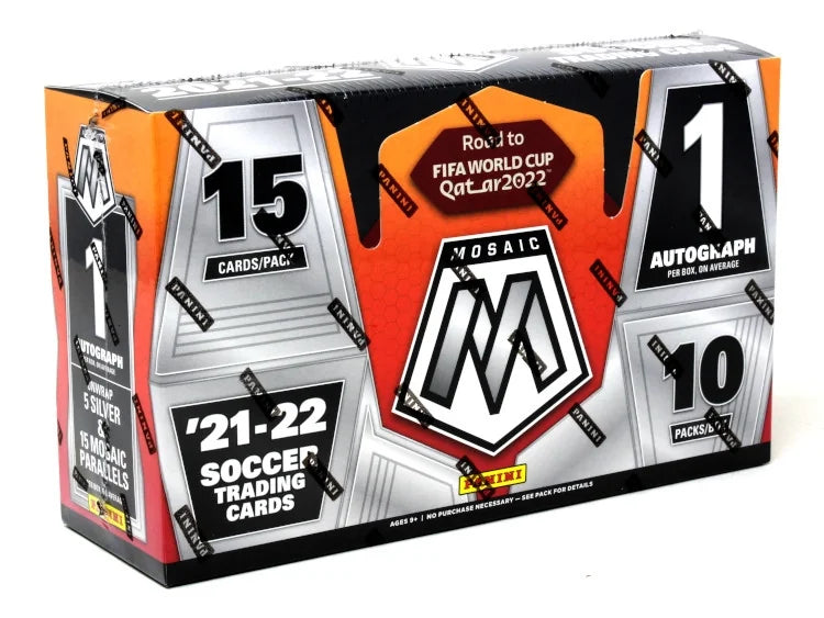 2021-22 Panini Mosaic Road to FIFA World Cup Hobby 12 Box Case | P5500550
