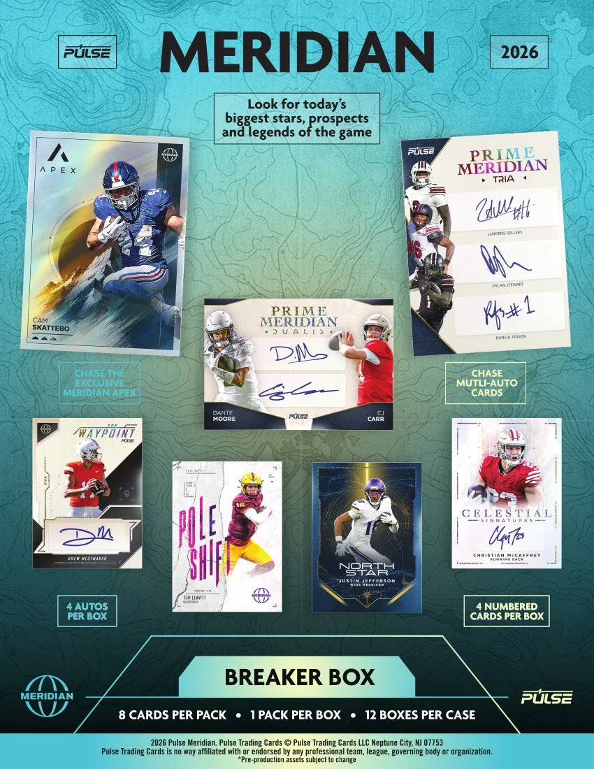 2026 Pulse Meridian Football Breaker 12 Box Case | P5921230