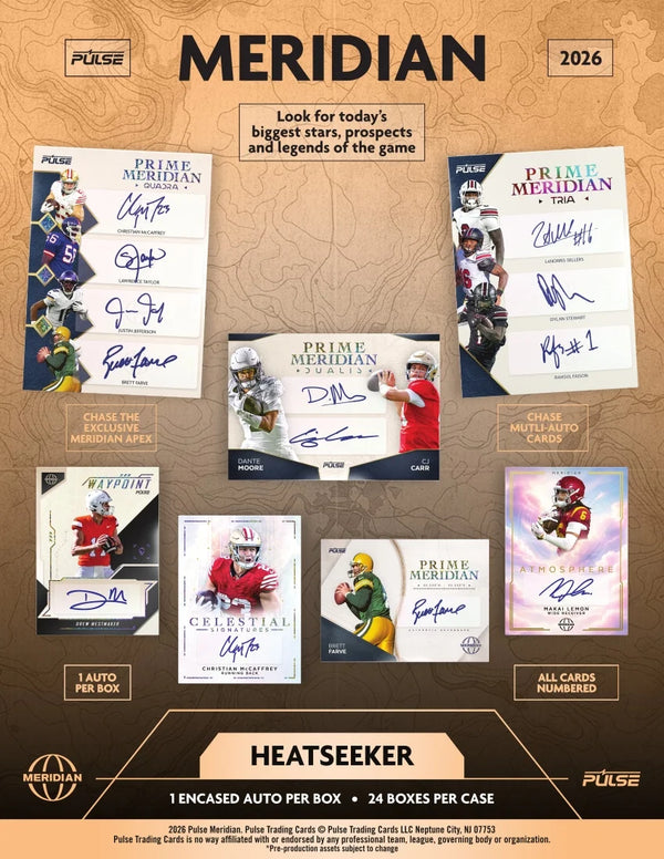 2026 Pulse Meridian Football Heat Seeker 24 Box Case | P5921231