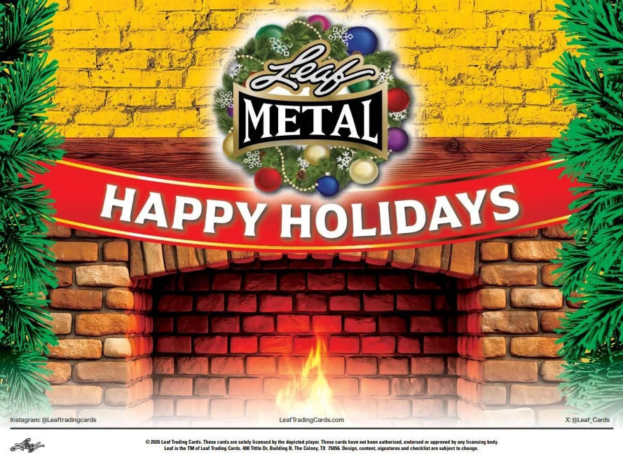 2026 Leaf Metal Happy Holidays Hobby 10 Box Case (Ships Sealed Only) | P6008755