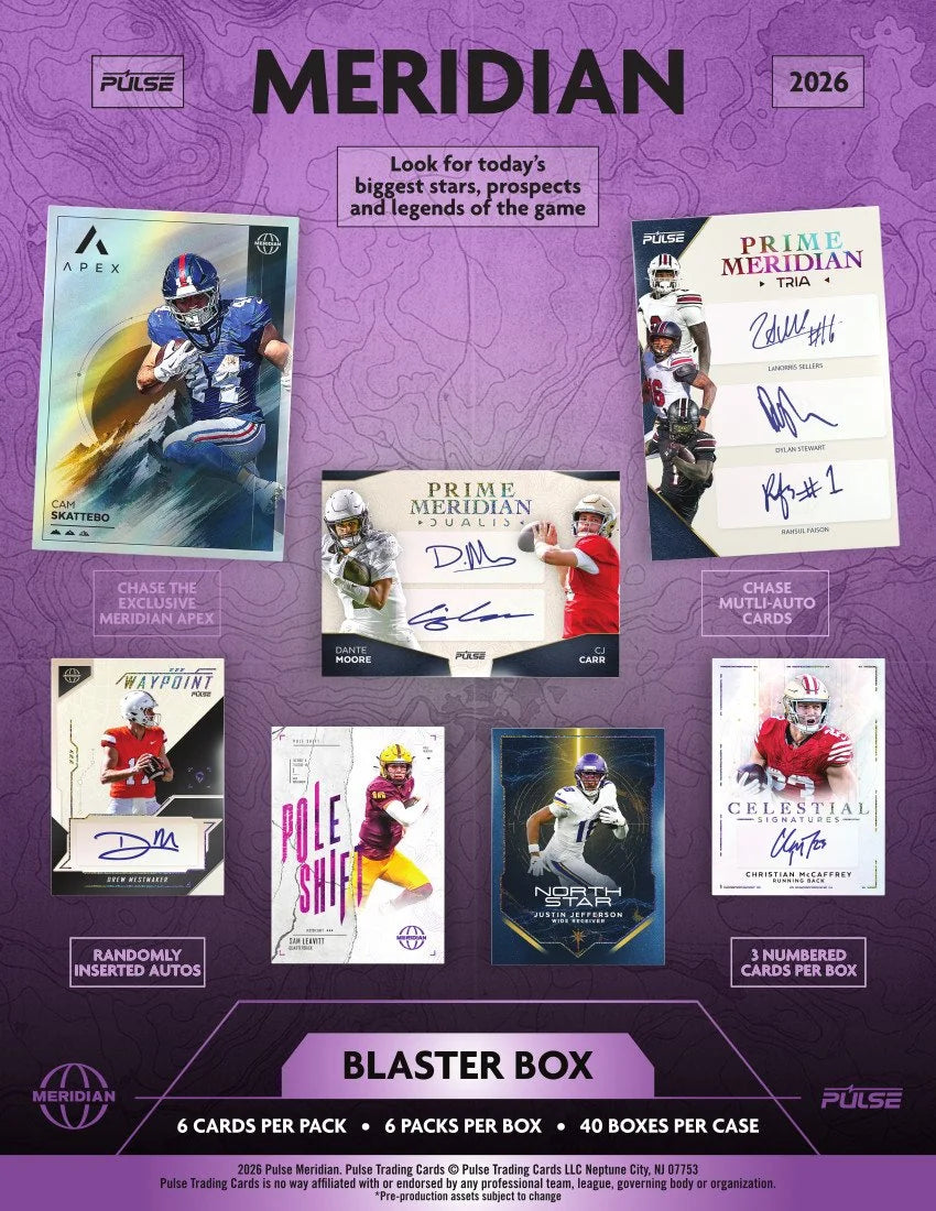 2026 Pulse Meridian Football Blaster 40 Box Case - B2 | P6206313