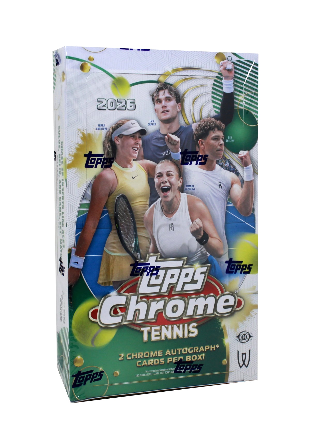 2026 Topps Chrome Tennis Hobby 12 Box Case (Ships Sealed Only) - B4 | P6560736