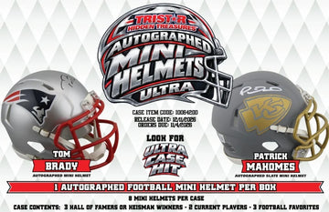 2026 Tristar Hidden Treasures Football Mini Helmet Ultra Edition | 8 Box Case | P6901805