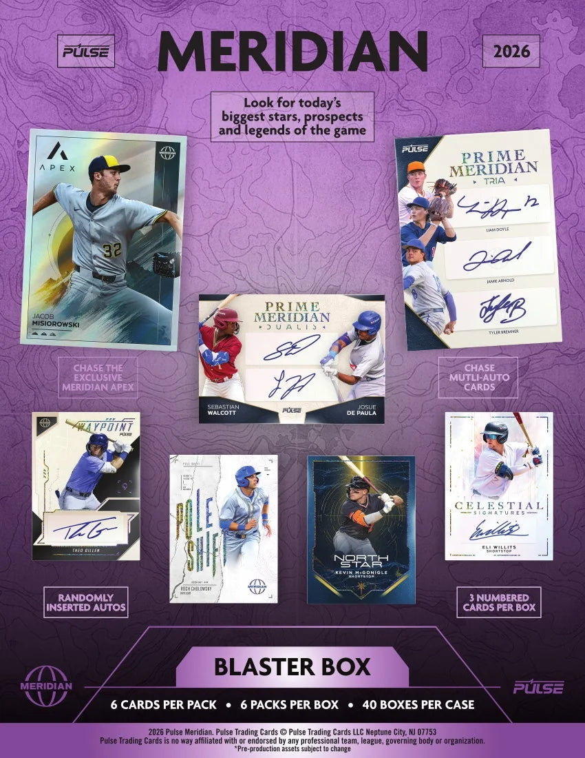 2026 Pulse Meridian Baseball Blaster 40 Box Case | P7021276
