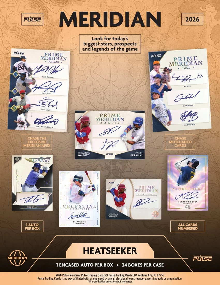 2026 Pulse Meridian Baseball Heat Seeker 24 Box Case | P7054991