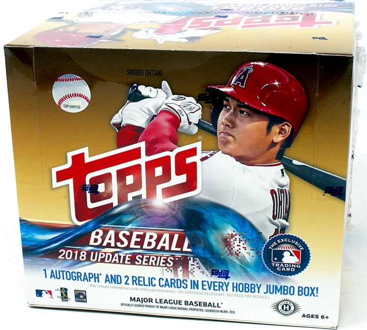 2018 Topps Update Series Baseball Jumbo 6 Box Case (Ships Sealed Only) | P7412516