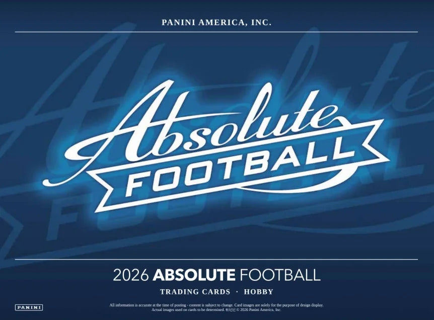 2026 Panini Absolute Football Hobby 12 Box Case (Ships Sealed Only) | P7412774