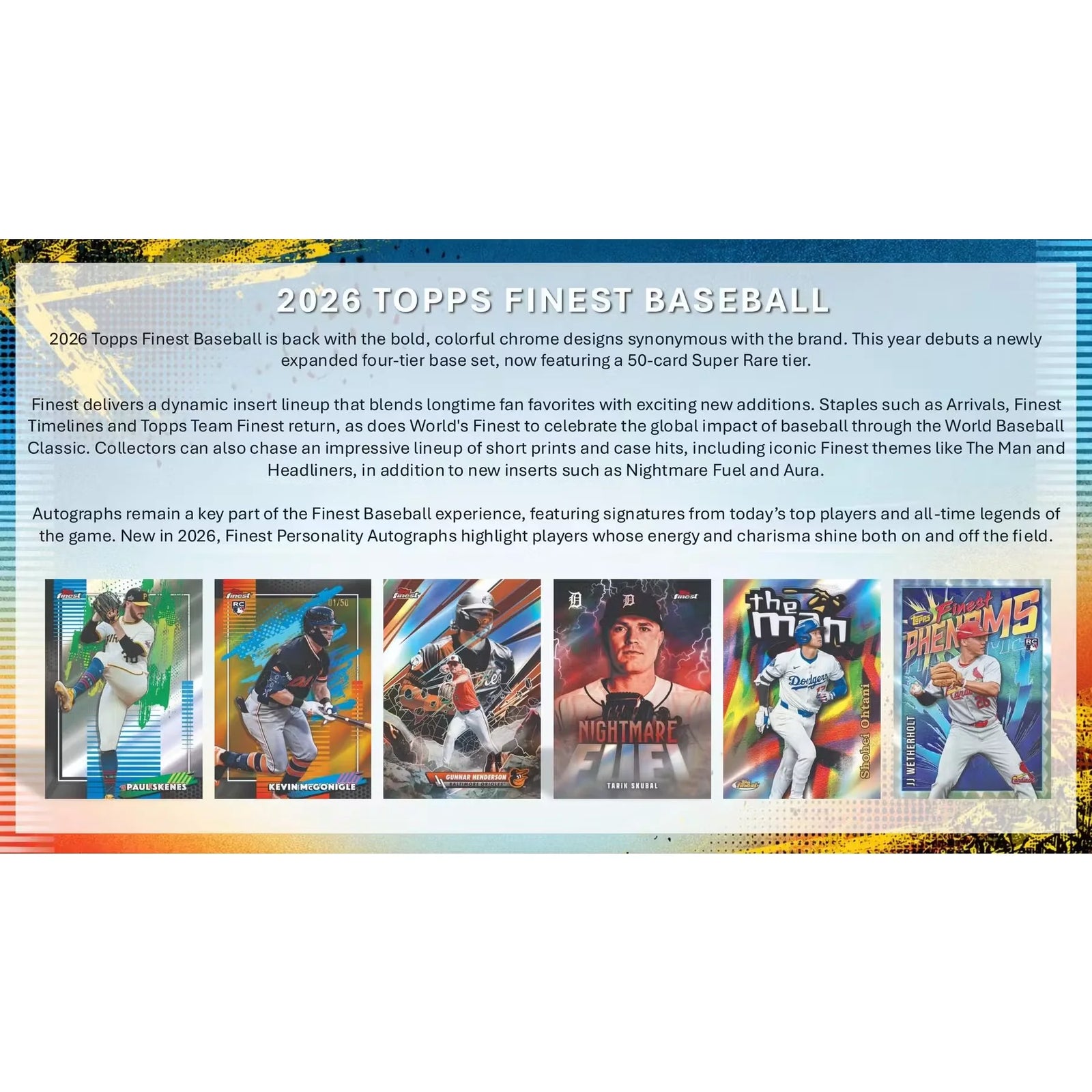 2026 Topps Finest Baseball Delight 6-Box Case | Presell (Ships Sealed Only)