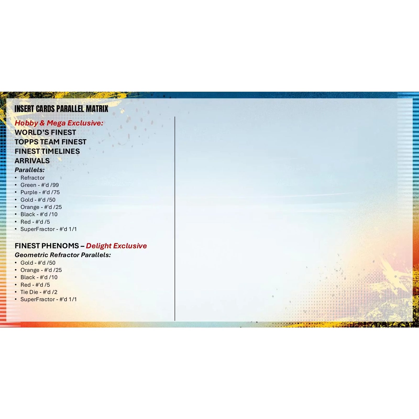 2026 Topps Finest Baseball Delight 6-Box Case | Presell (Ships Sealed Only)