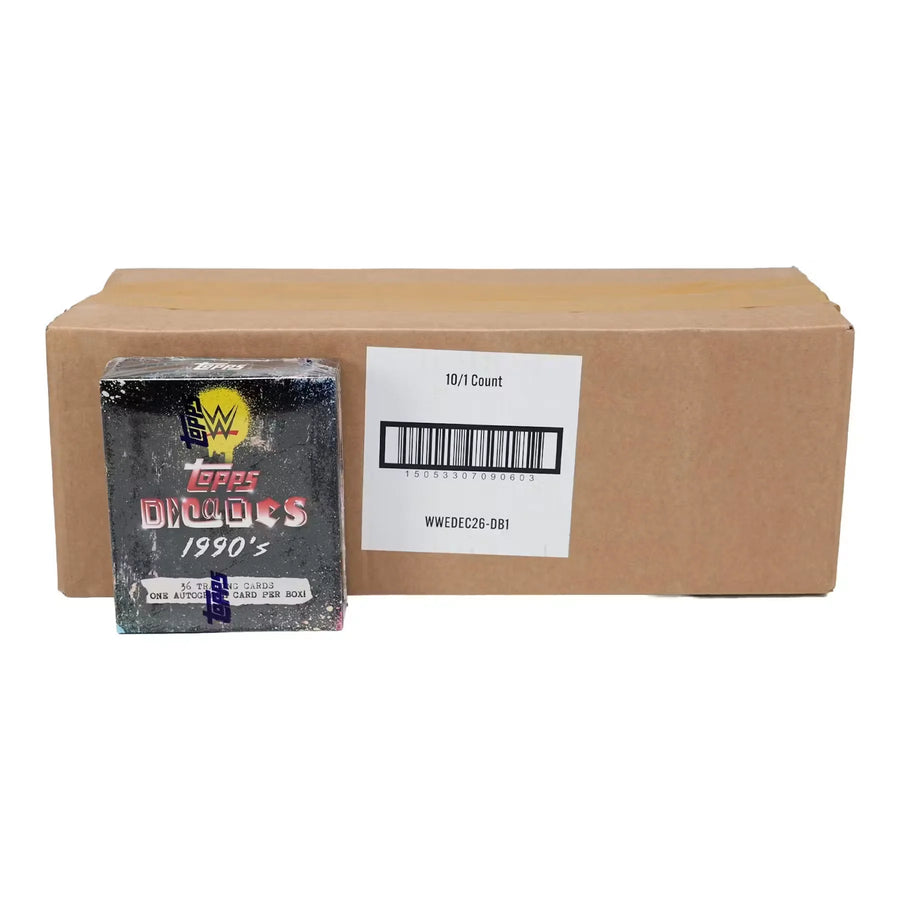 2026 Topps Decades WWE 90s Edition Wrestling Hobby 10-Box Case (Ships Sealed Only)