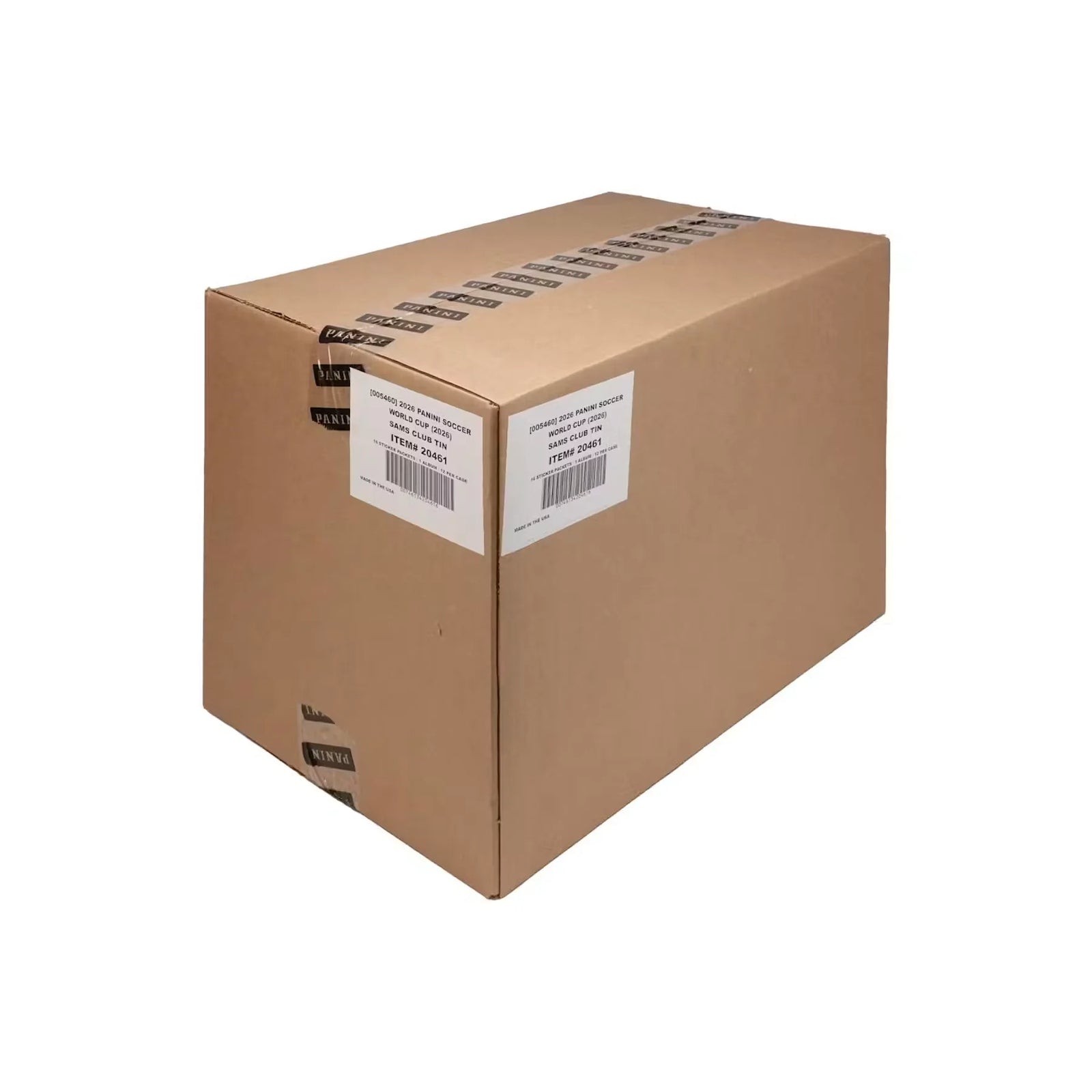 2026 Panini FIFA World Cup Soccer Sticker 12-Tin Case (Ships Sealed Only)