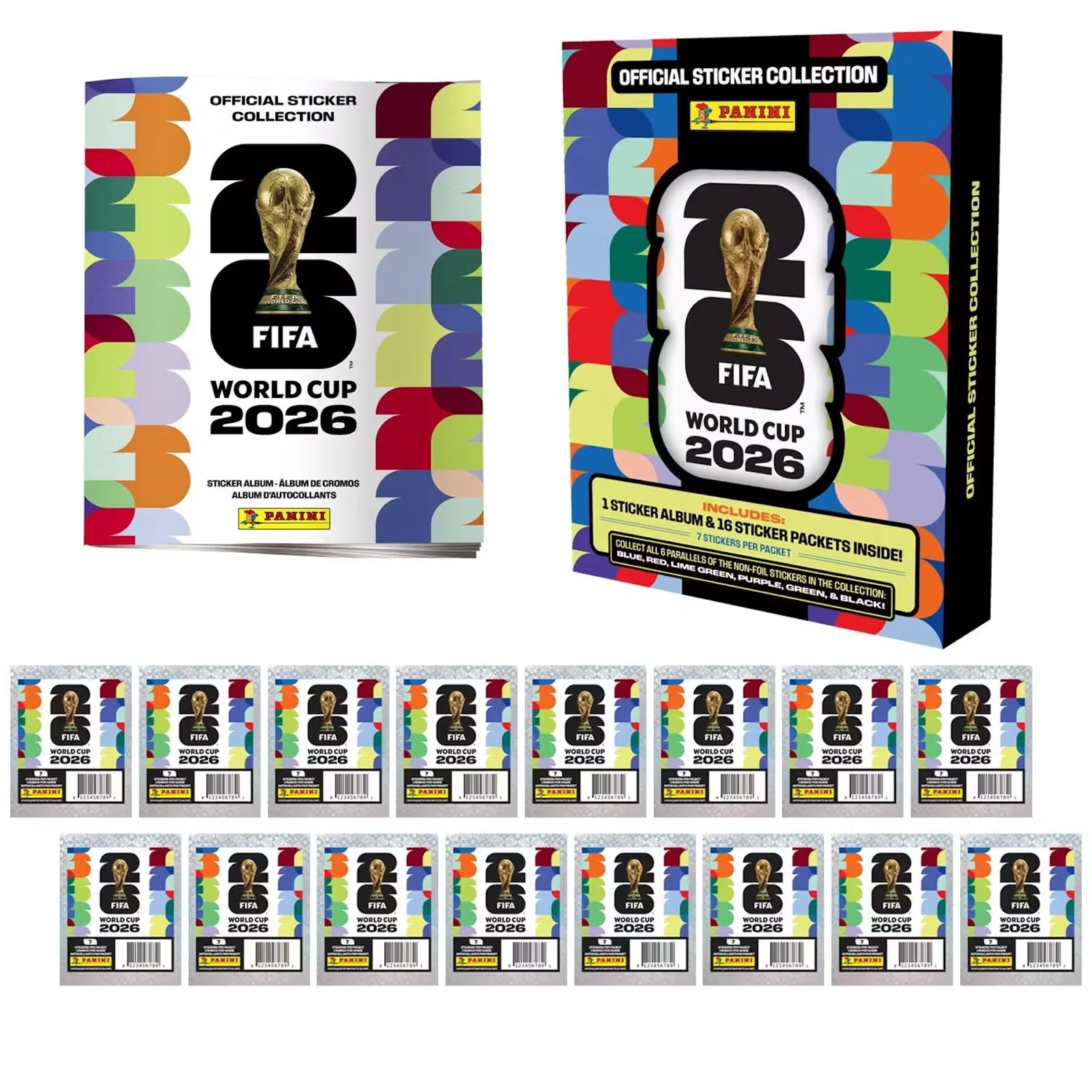 2026 Panini FIFA World Cup Soccer Sticker 12-Tin Case (Ships Sealed Only)