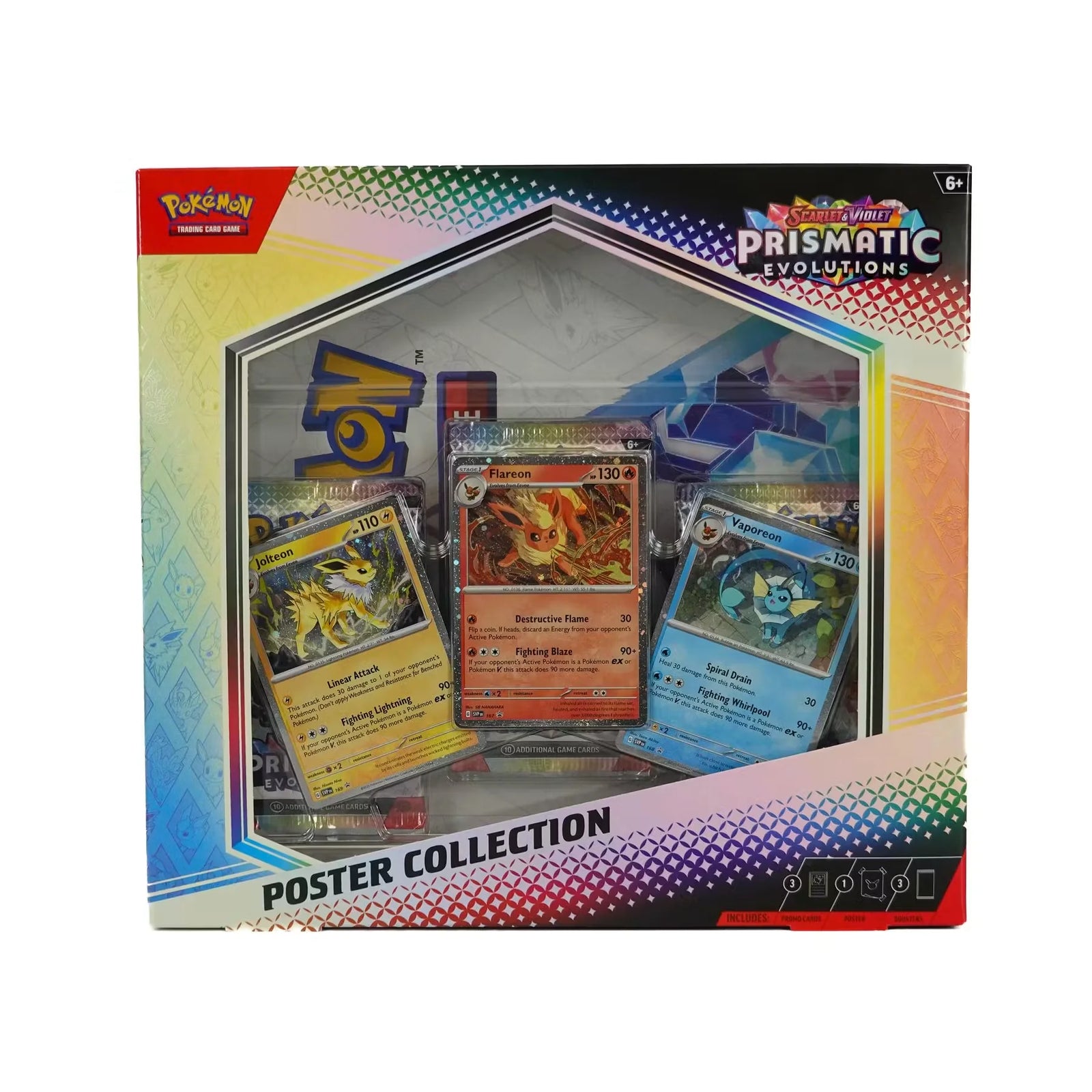 Pokemon Scarlet & Violet: Prismatic Evolutions Poster Collection 6-Box Case (Ships Sealed Only) - D