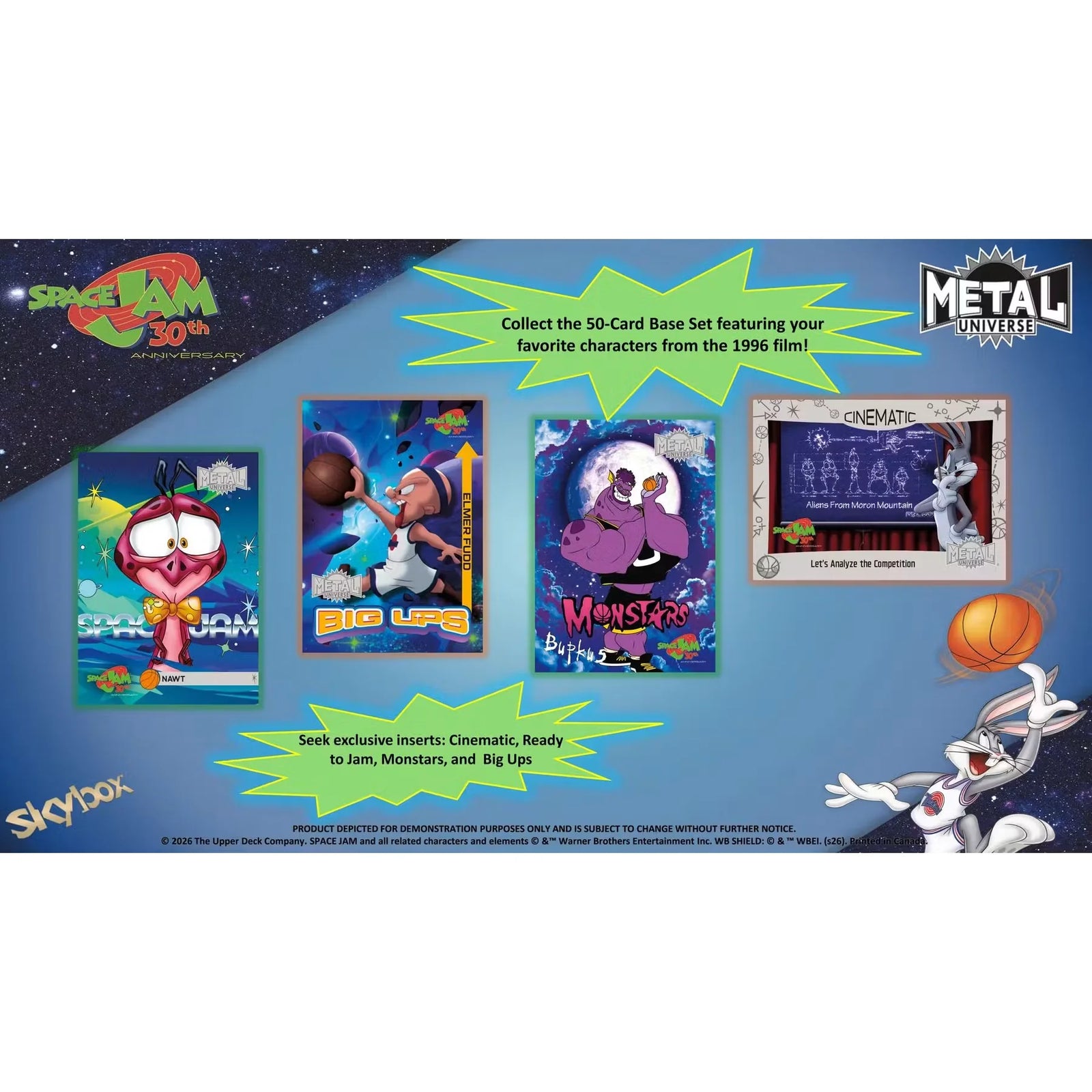 2026 Upper Deck Space Jam 30th Anniversary Hobby 12-Box Case | Presell (Ships Sealed Only)