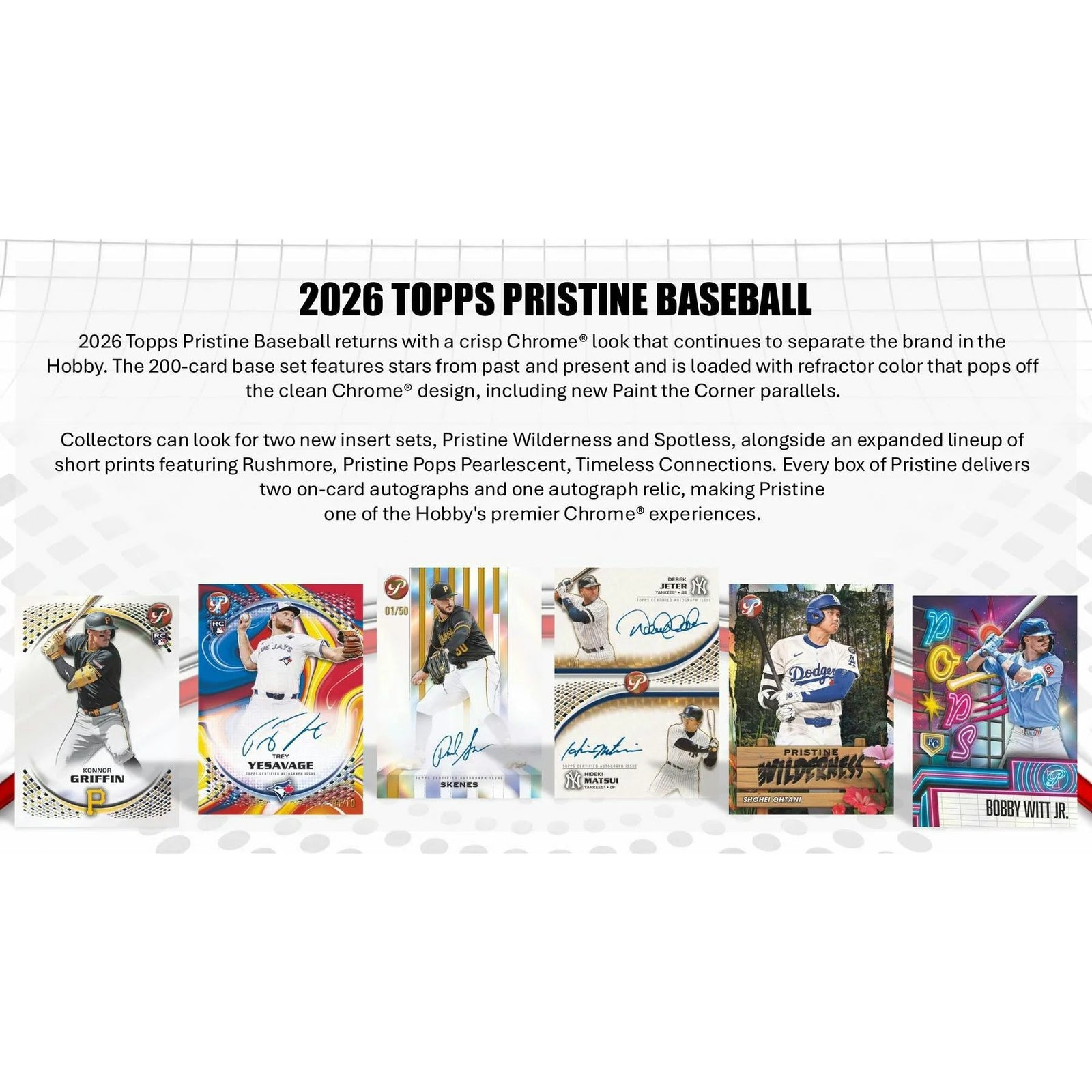 2026 Topps Pristine Baseball Hobby 6-Box Case | Presell (Ships Sealed Only)