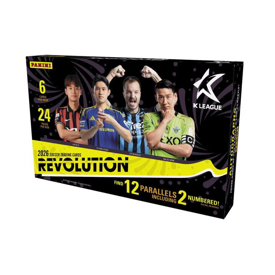 2026 Panini Revolution K League Soccer Hobby 8-Box Case (Ships Sealed Only)