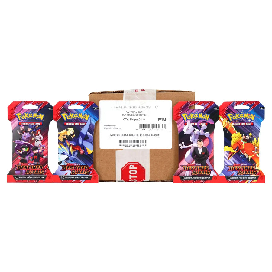 Pokemon Scarlet & Violet Destined Rivals Sleeved Booster 144-Pack Case (Ships Sealed Only)