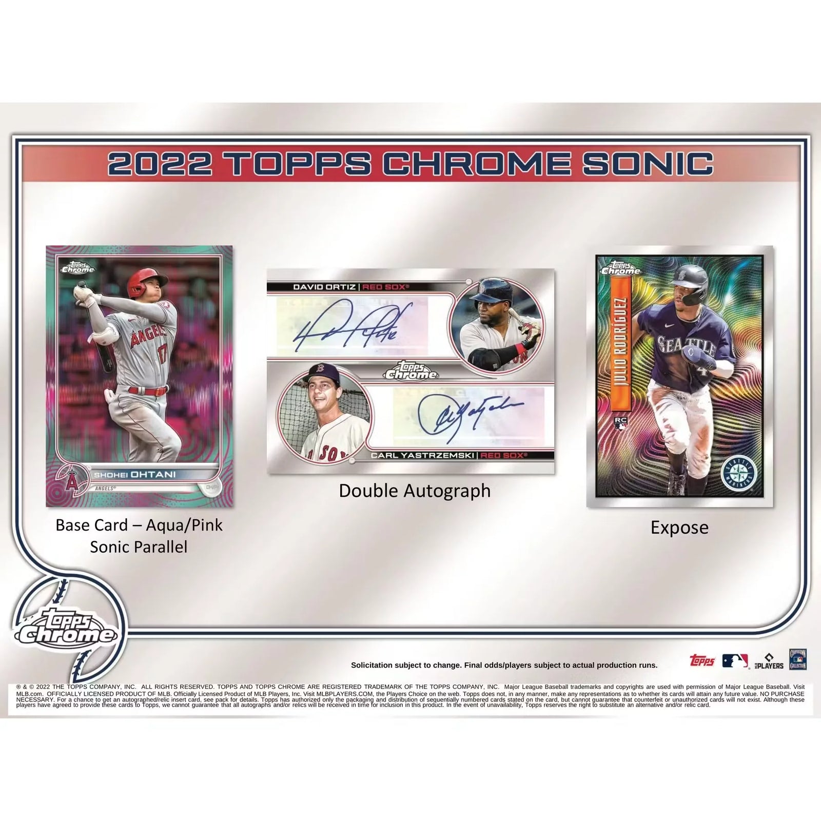 2022 Topps Chrome Sonic Baseball Hobby Lite 16-Box Case (Ships Sealed Only)
