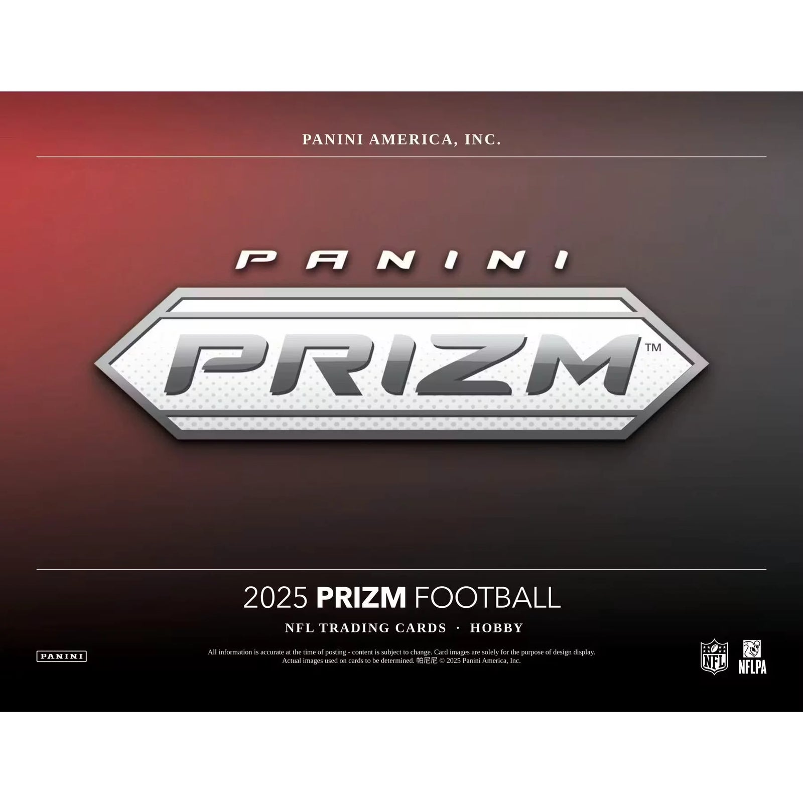 2025 Panini Prizm Football Hobby 12-Box Case (Ships Sealed Only)
