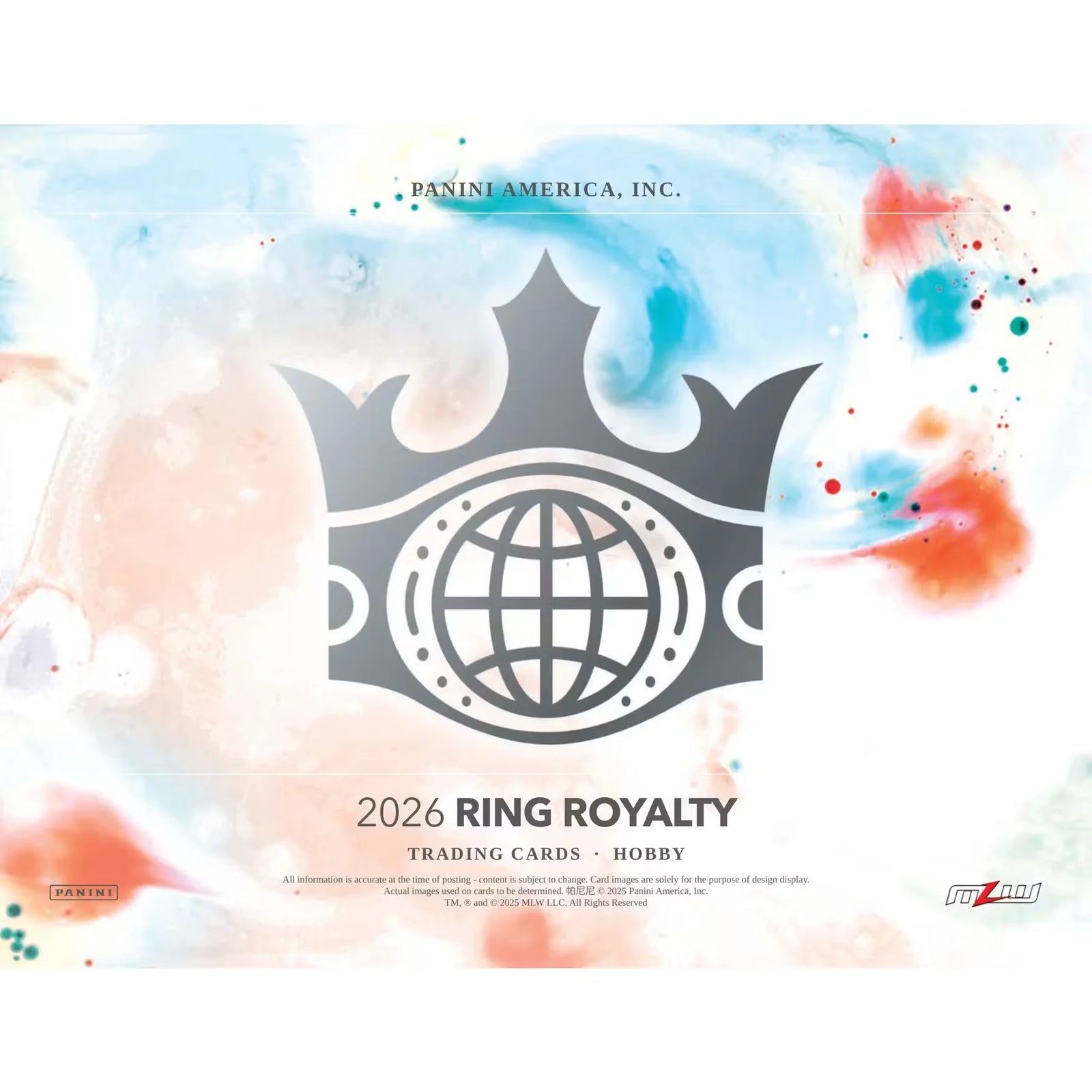 2026 Panini Ring Royalty Major League Wrestling Hobby 16-Box Case (Ships Sealed Only)