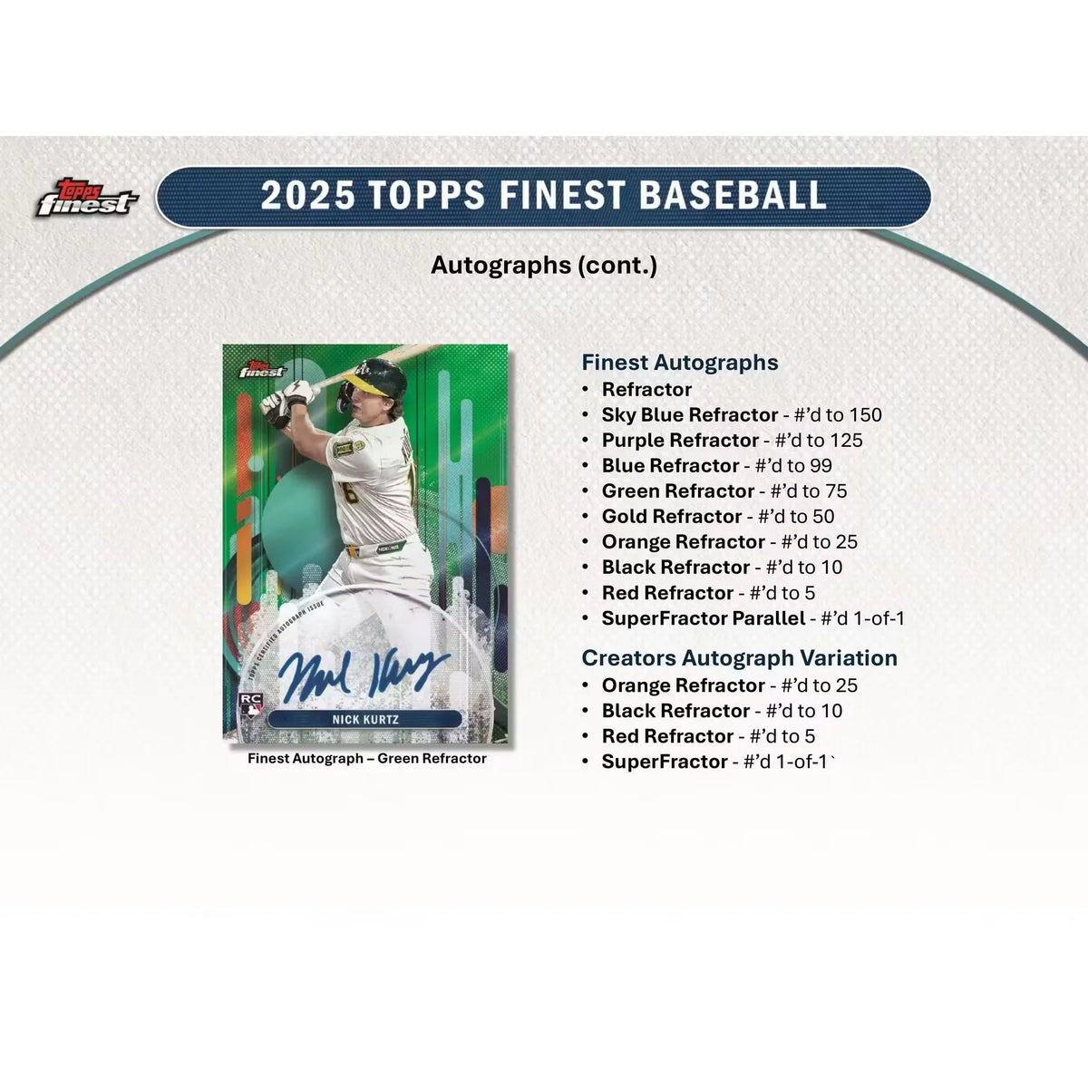 2025 Topps Finest Baseball Hobby 8-Box Case (Ships Sealed Only) - D
