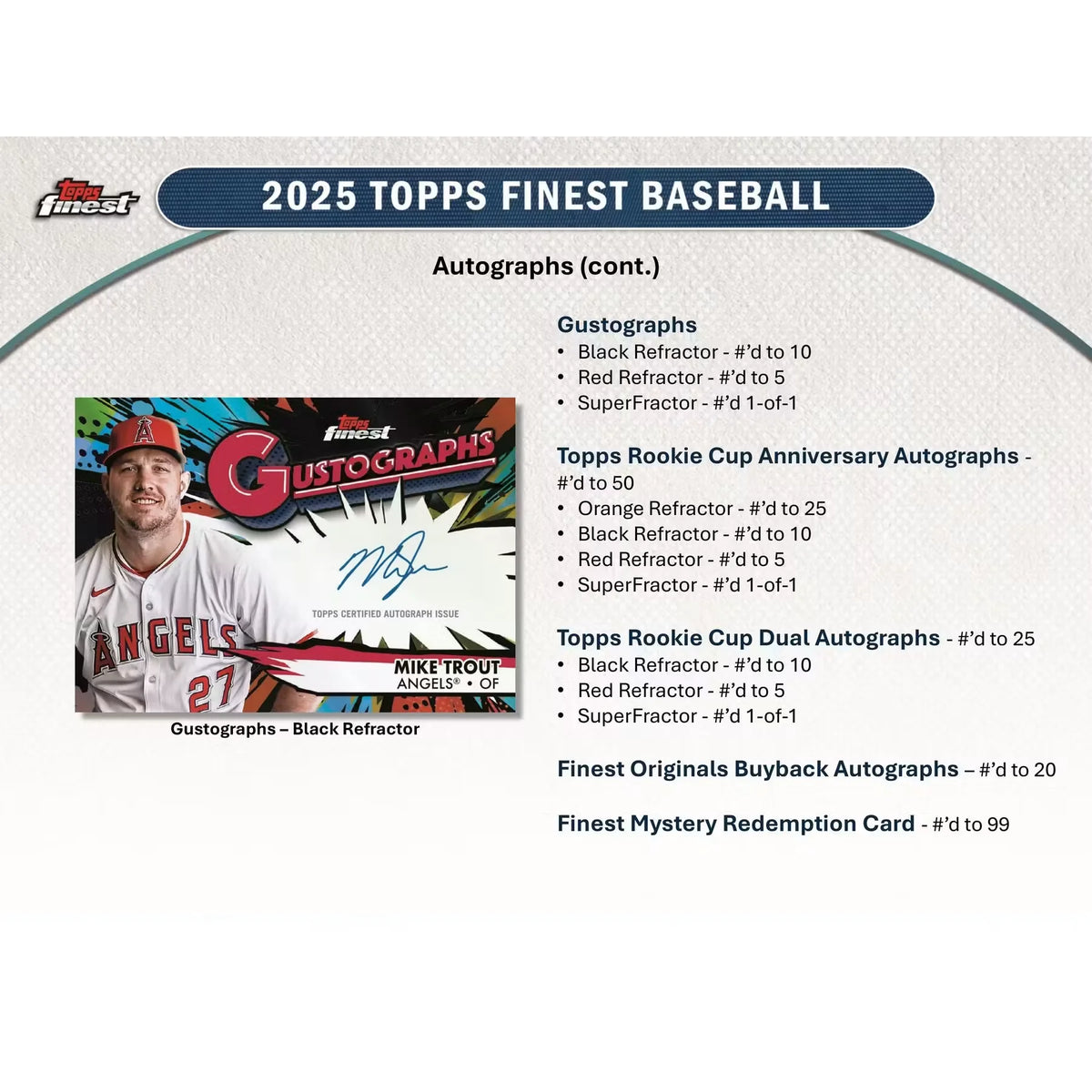 2025 Topps Finest Baseball Hobby 8-Box Case (Ships Sealed Only) - D