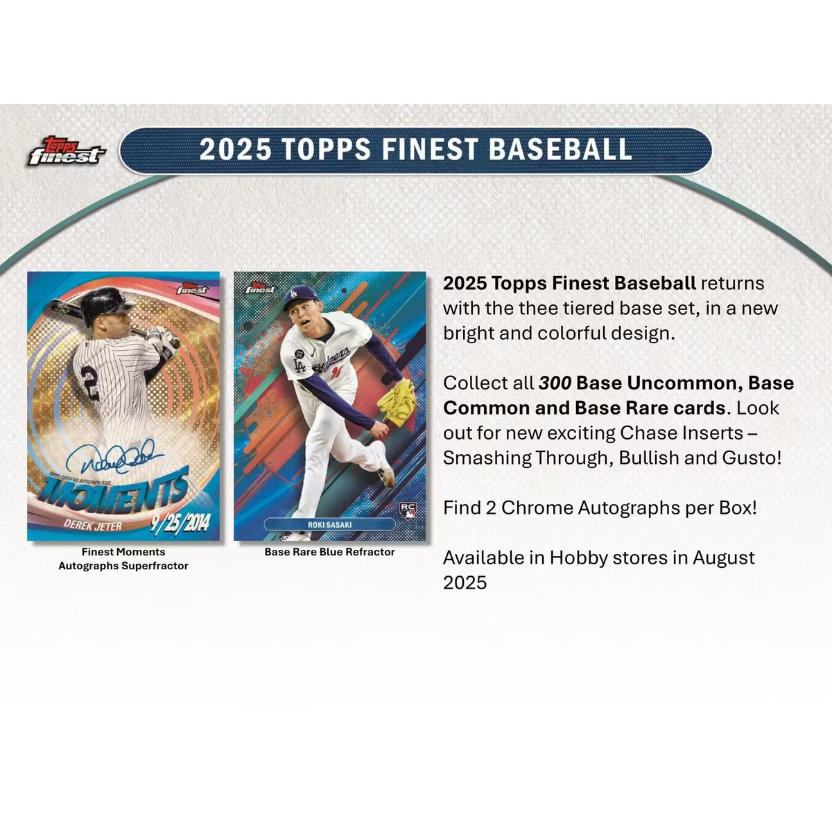 2025 Topps Finest Baseball Hobby 8-Box Case (Ships Sealed Only) - D