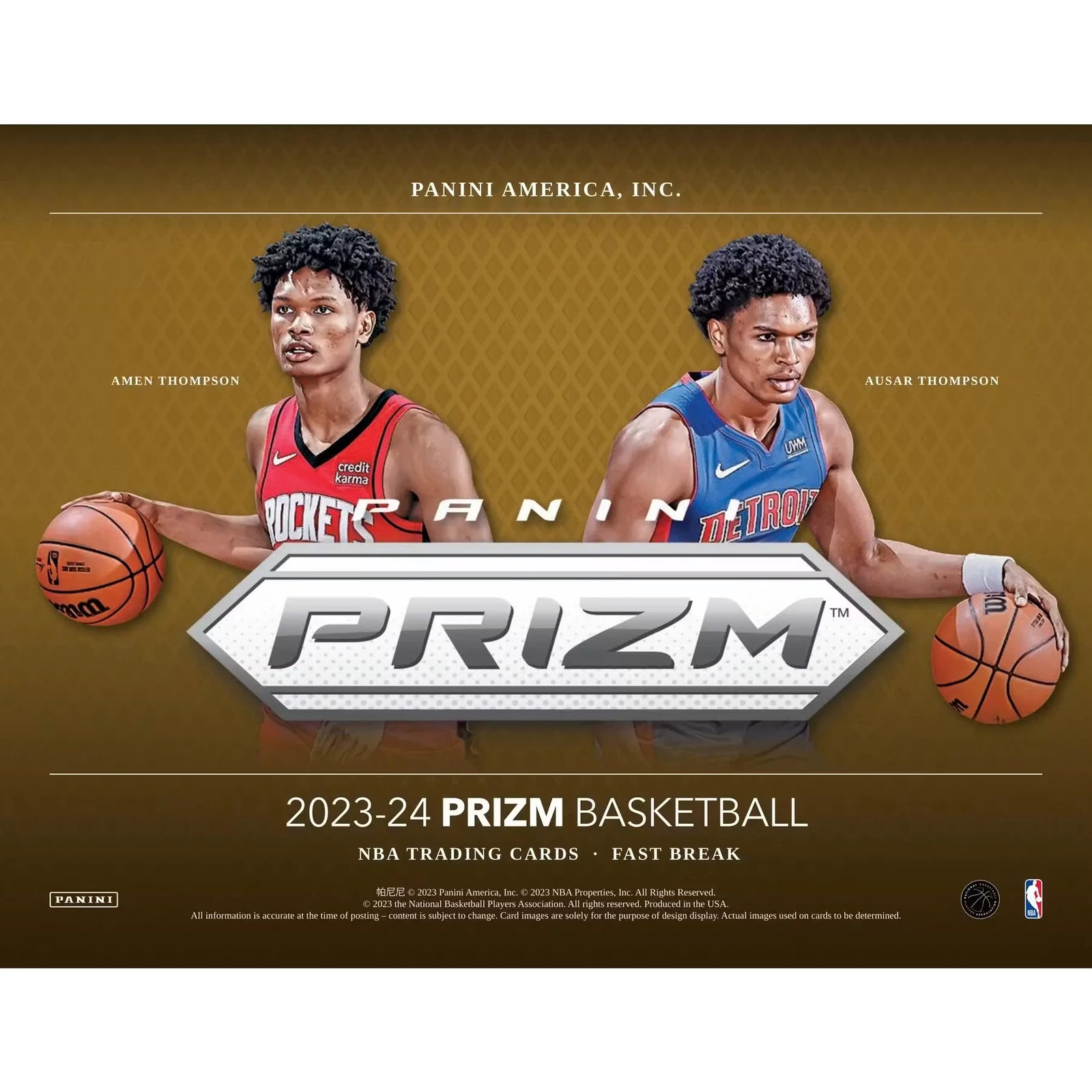 2023-24 Panini Prizm Basketball Fast Break 20-Box Case (Ships Sealed Only)
