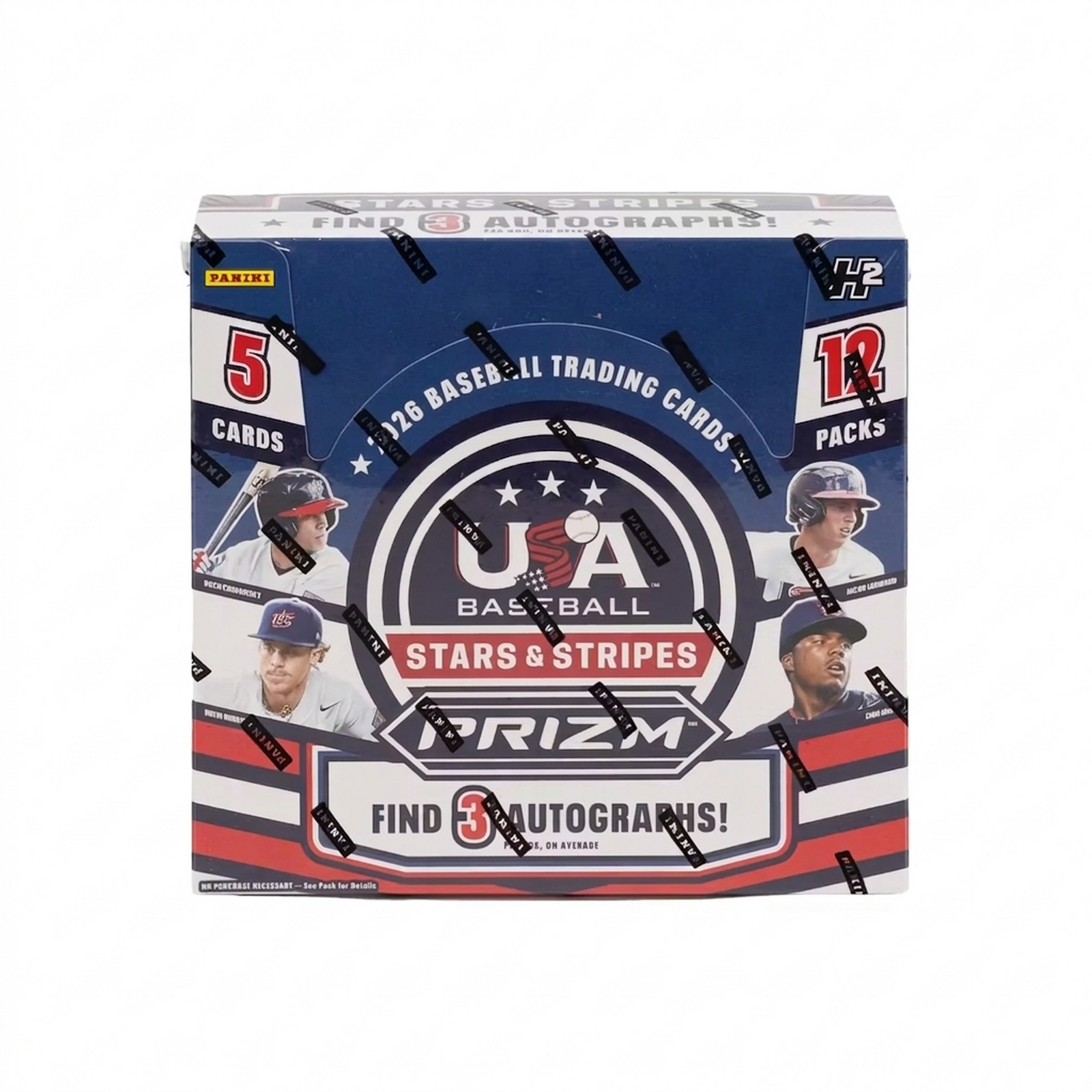 2026 Panini USA Stars & Stripes Prizm Baseball H2 12-Box Case (Ships Sealed Only)