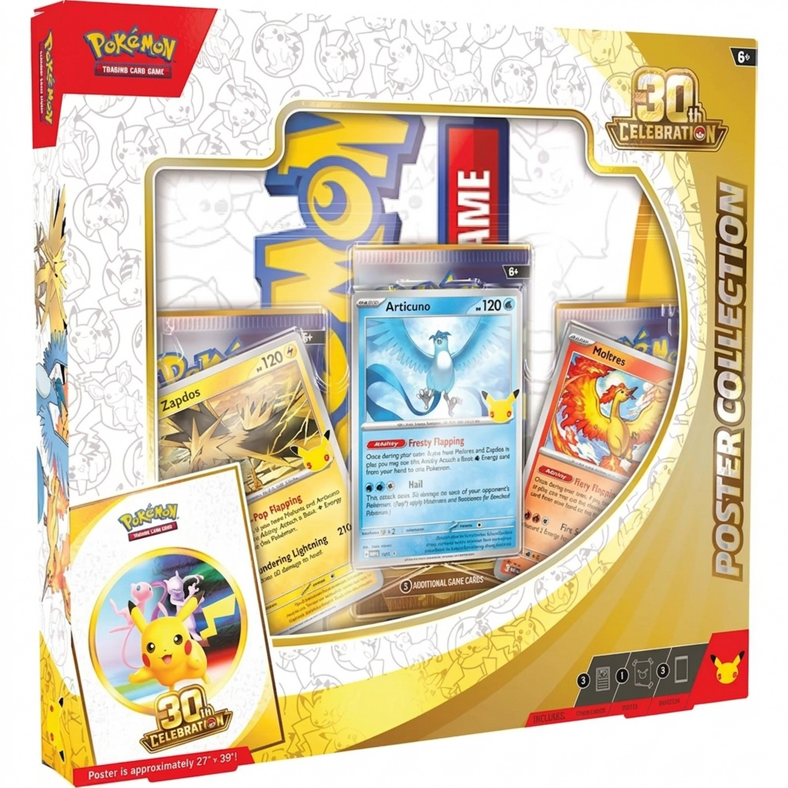 Pokemon 30th Celebration Poster Collection | 6-Box Case (Ships Sealed Only)