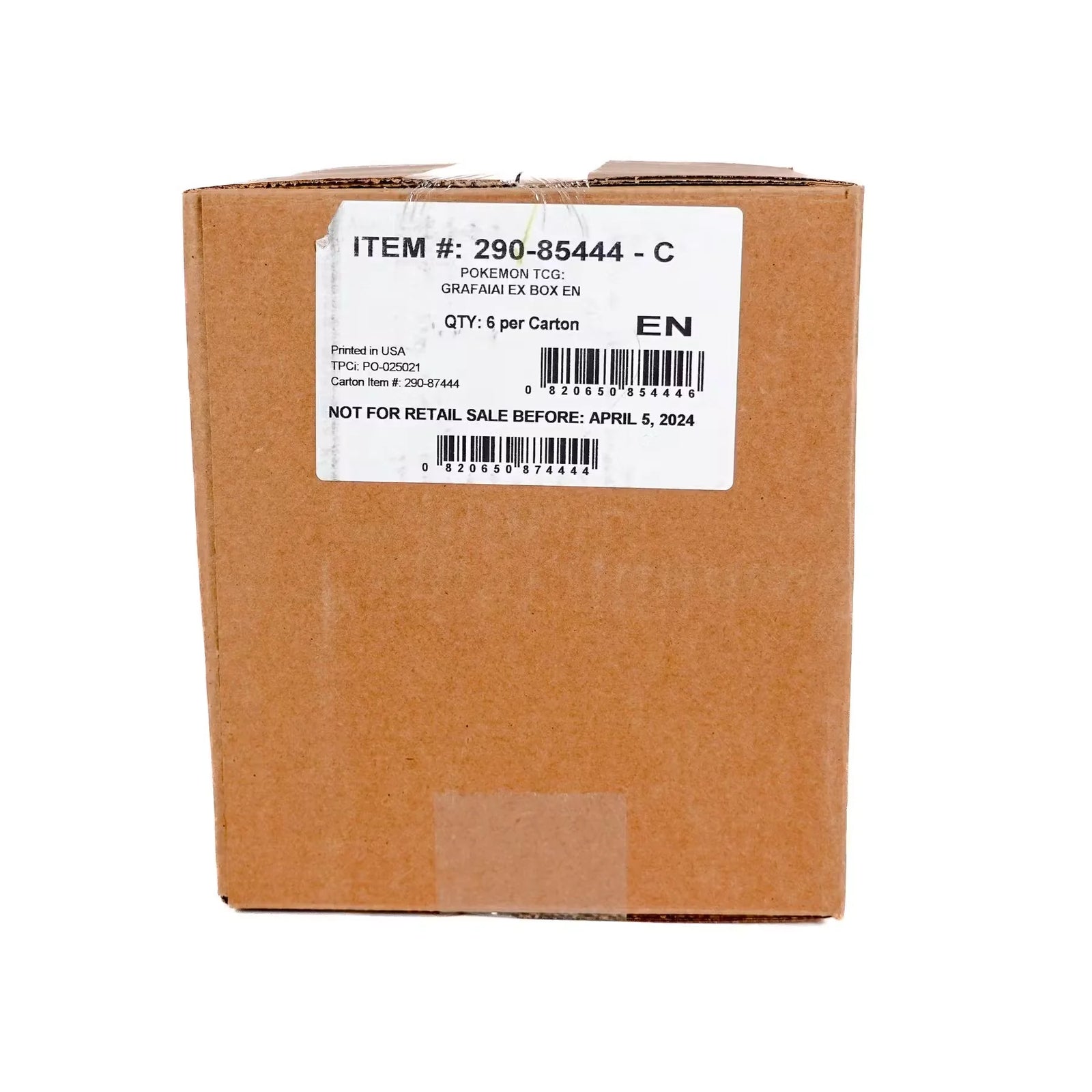 Pokemon Grafaiai ex 6-Box Case | Sealed TCG (Ships Sealed Only)