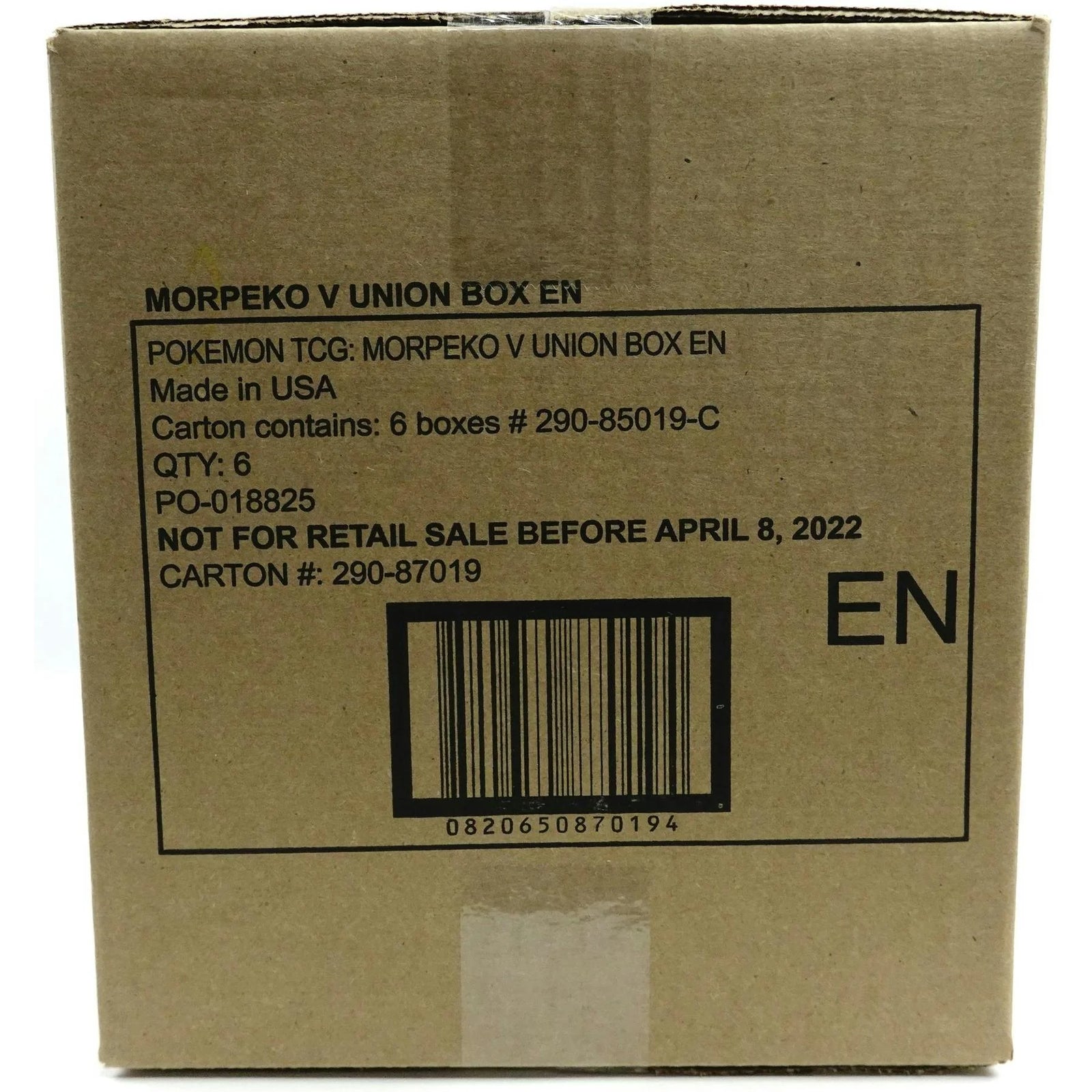 Pokemon Morpeko V-UNION Special Collection 6-Box Case | Sealed (Ships Sealed Only)