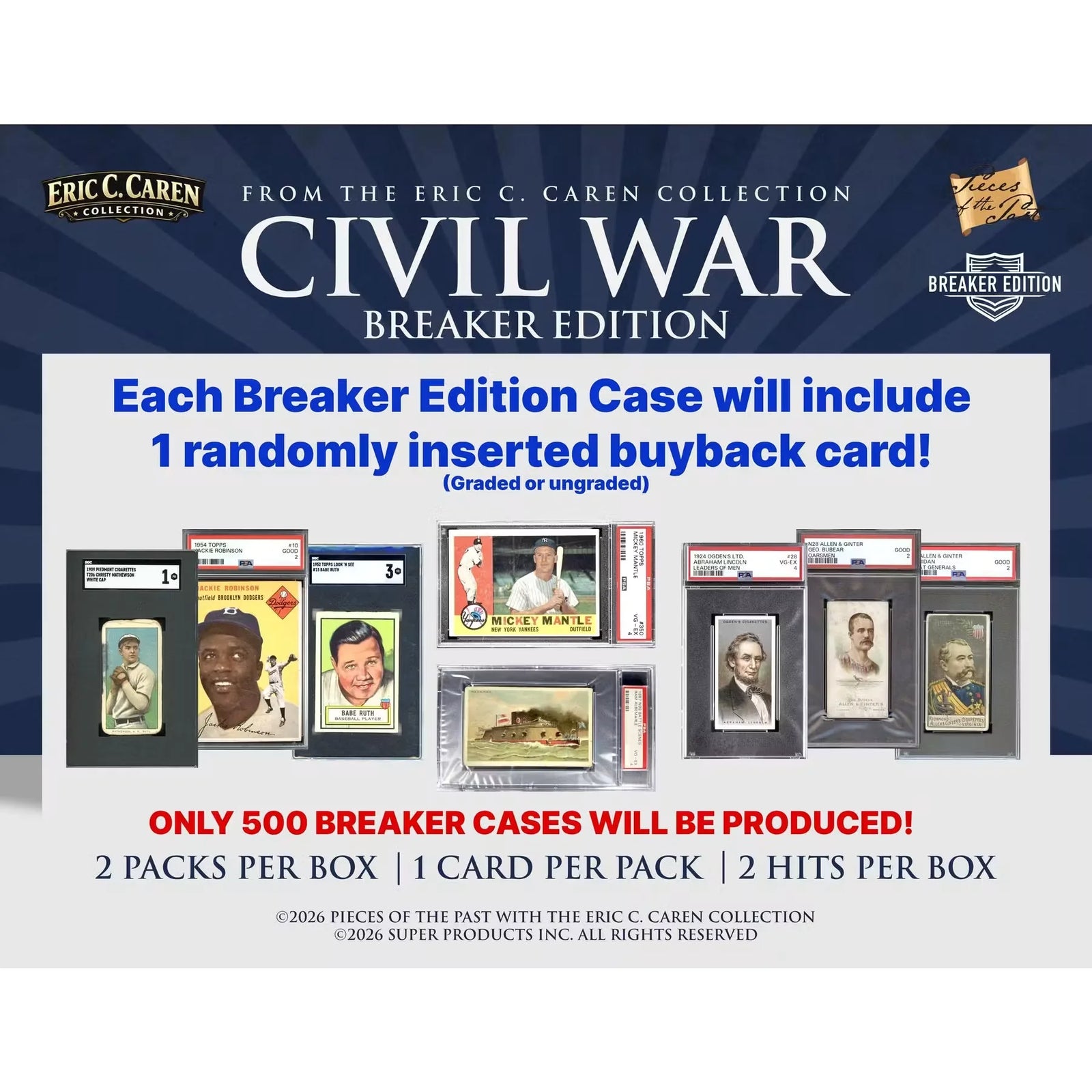 2026 Keepsake Pieces of the Past Caren's Civil War Breaker Edition 10-Box Case