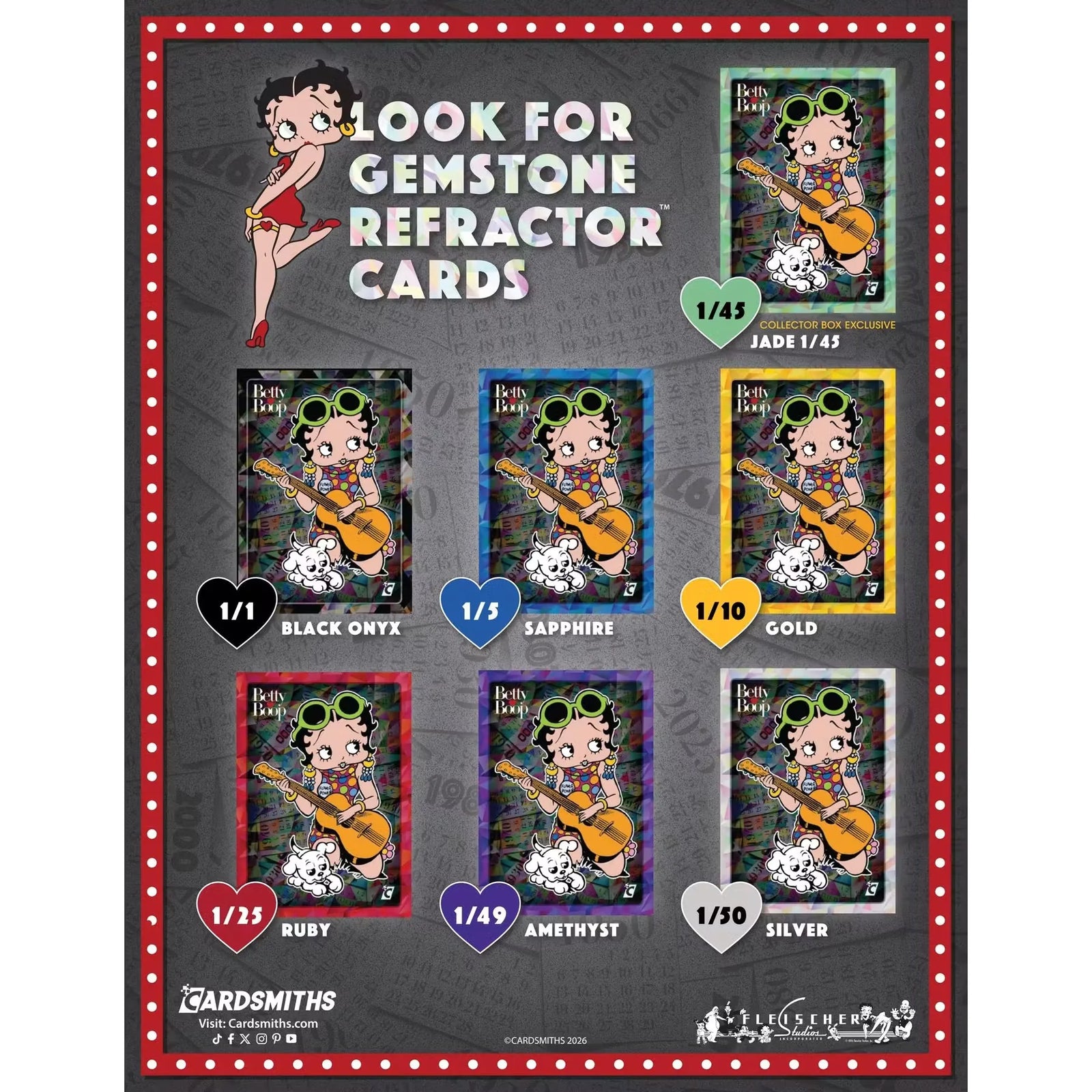 2026 Cardsmiths Betty Boop Then & Now Series 1 Collector 48-Box Case