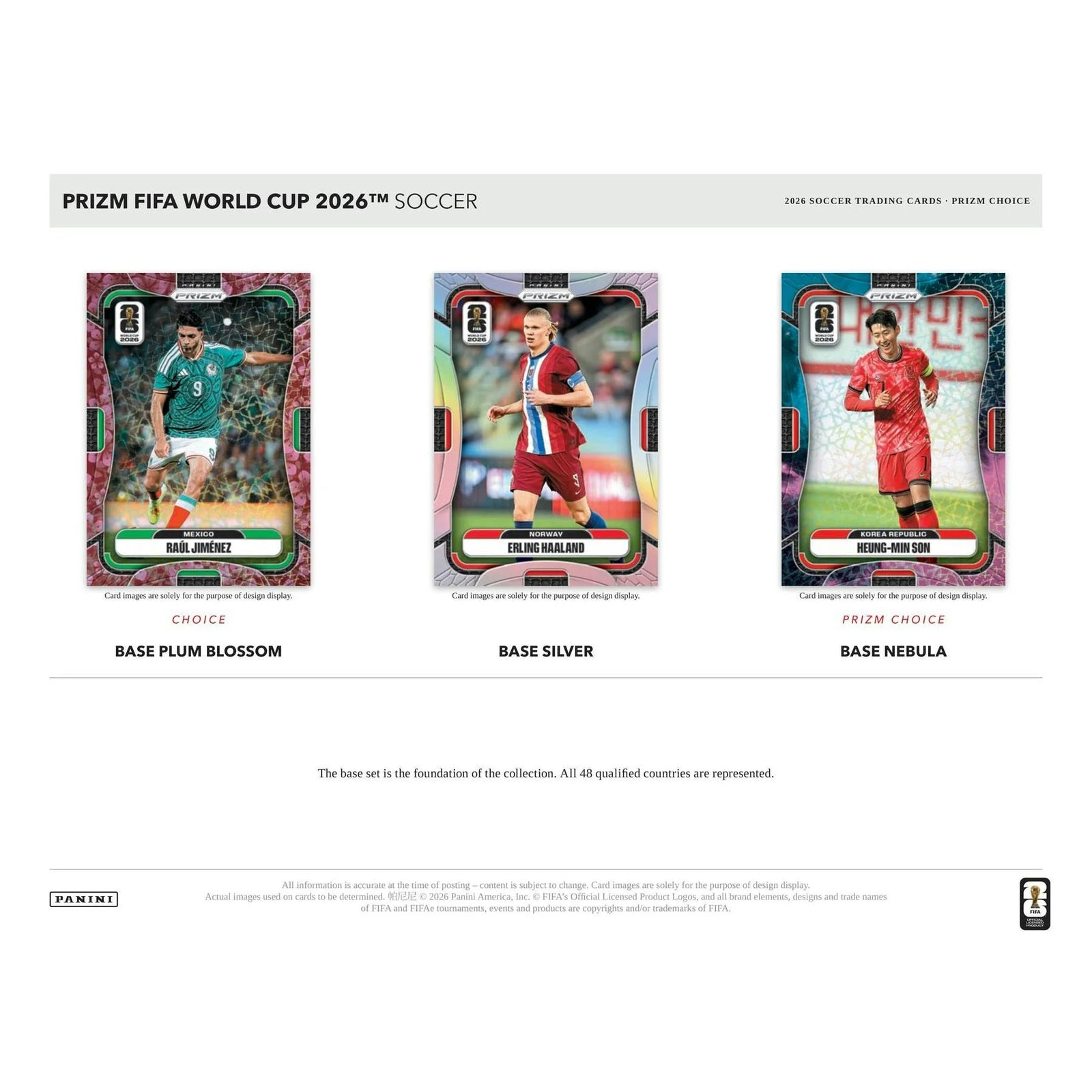 2026 Panini Prizm FIFA World Cup Soccer Choice 20-Box Case (Ships Sealed Only)