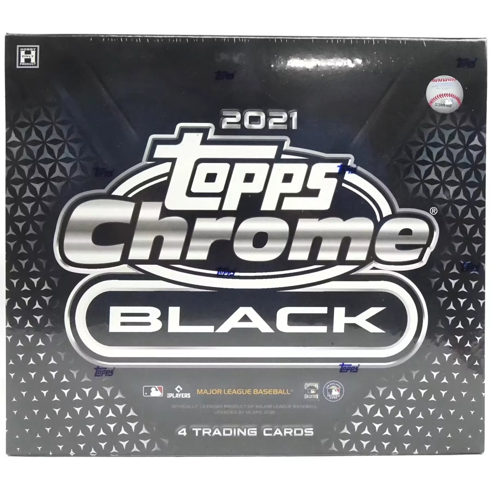 2021 Topps Chrome Black Baseball Hobby 12-Box Case (Ships Sealed Only) - D