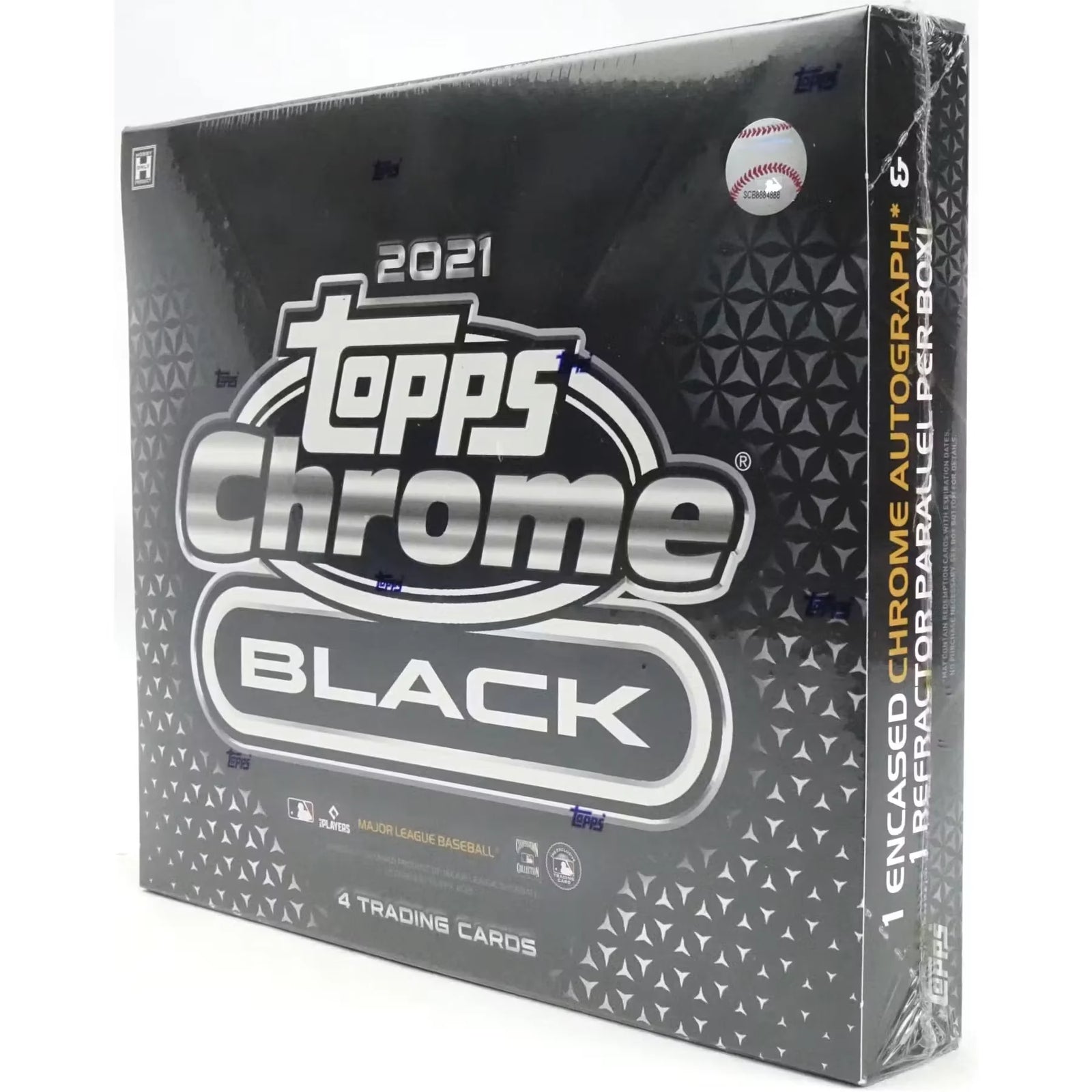 2021 Topps Chrome Black Baseball Hobby 12-Box Case (Ships Sealed Only) - D