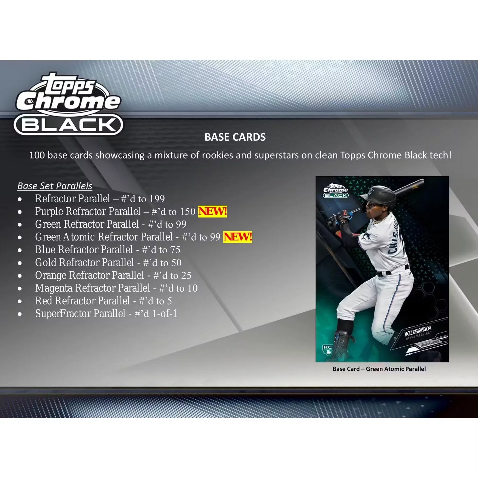 2021 Topps Chrome Black Baseball Hobby 12-Box Case (Ships Sealed Only) - D