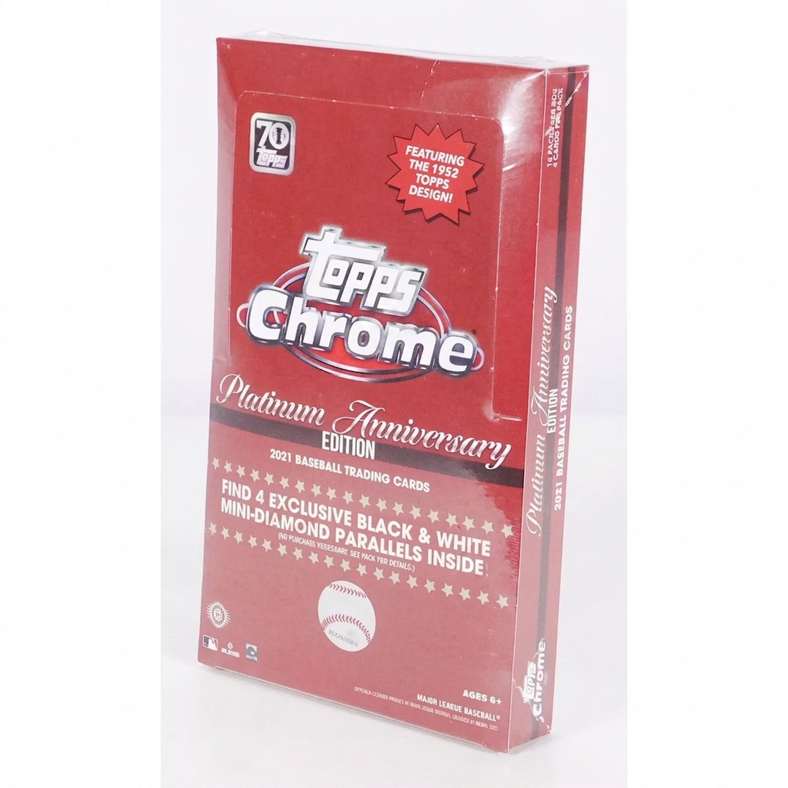 2021 Topps Chrome Platinum Anniversary Baseball Hobby LITE 16-Box Case (Ships Sealed Only)