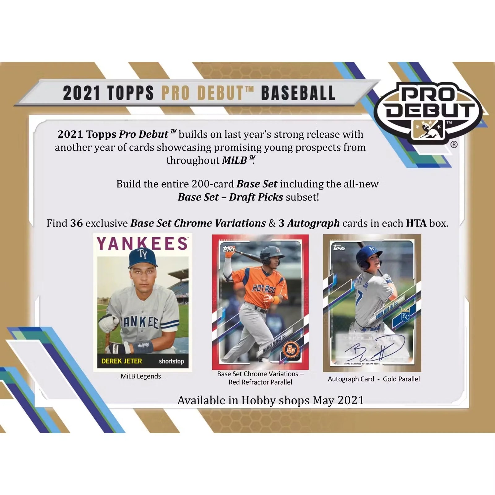 2021 Topps Pro Debut Baseball Hobby Jumbo 8-Box Case (Ships Sealed Only)