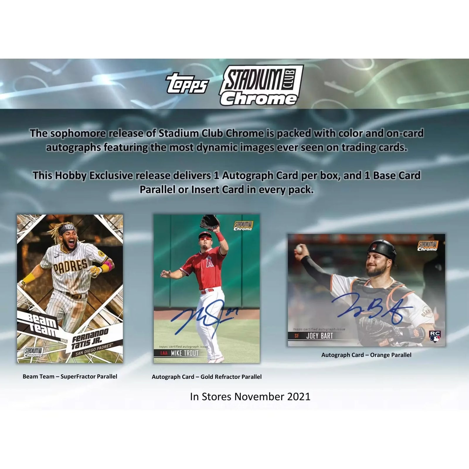 2021 Topps Stadium Club Chrome Baseball Hobby | 16-Box Case (Ships Sealed Only)