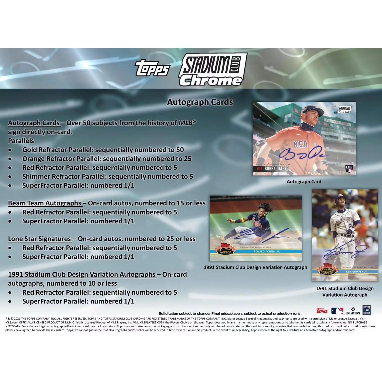 2021 Topps Stadium Club Chrome Baseball Hobby | 16-Box Case (Ships Sealed Only)