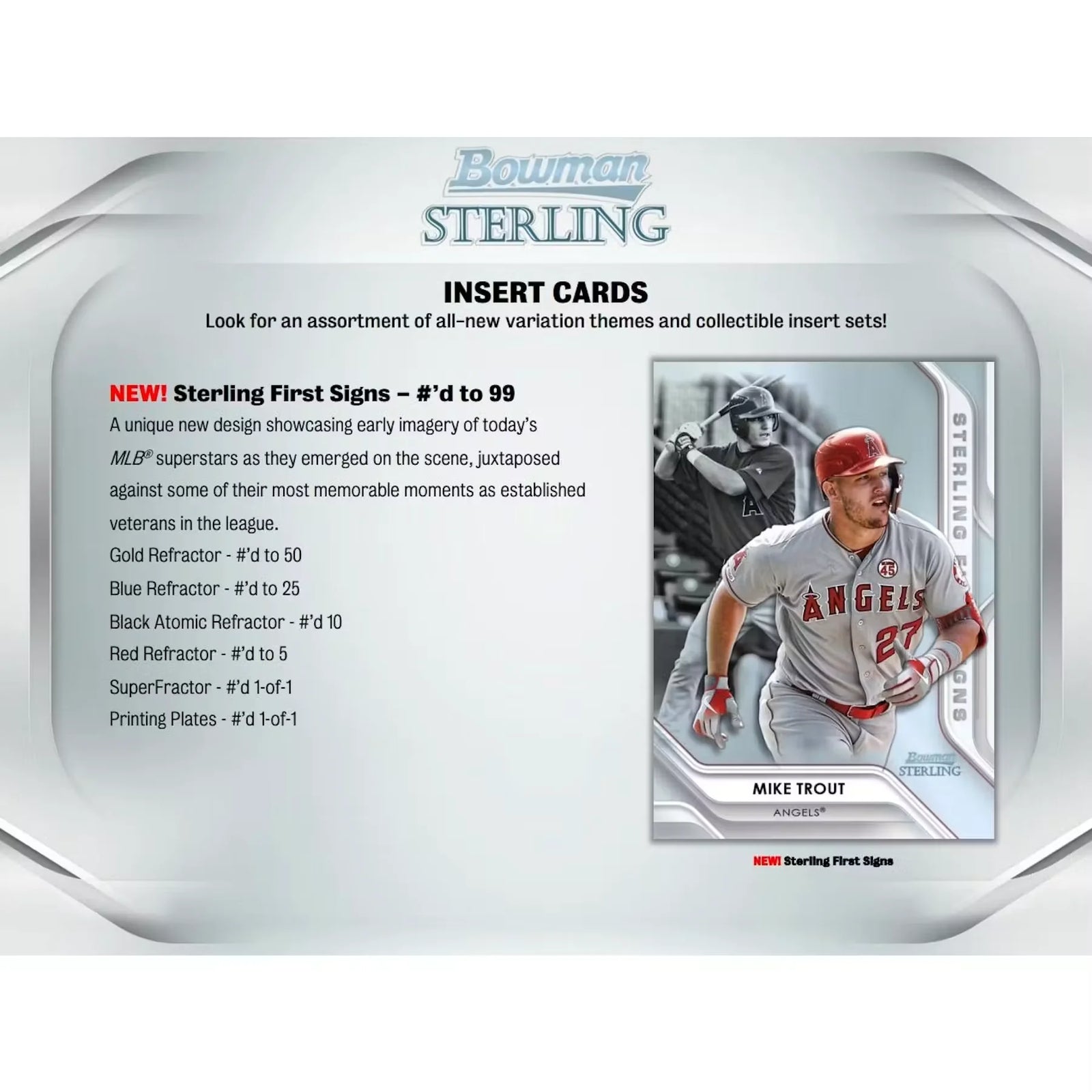 2020 Bowman Sterling Baseball Hobby 12-Box Case (Ships Sealed Only) - D