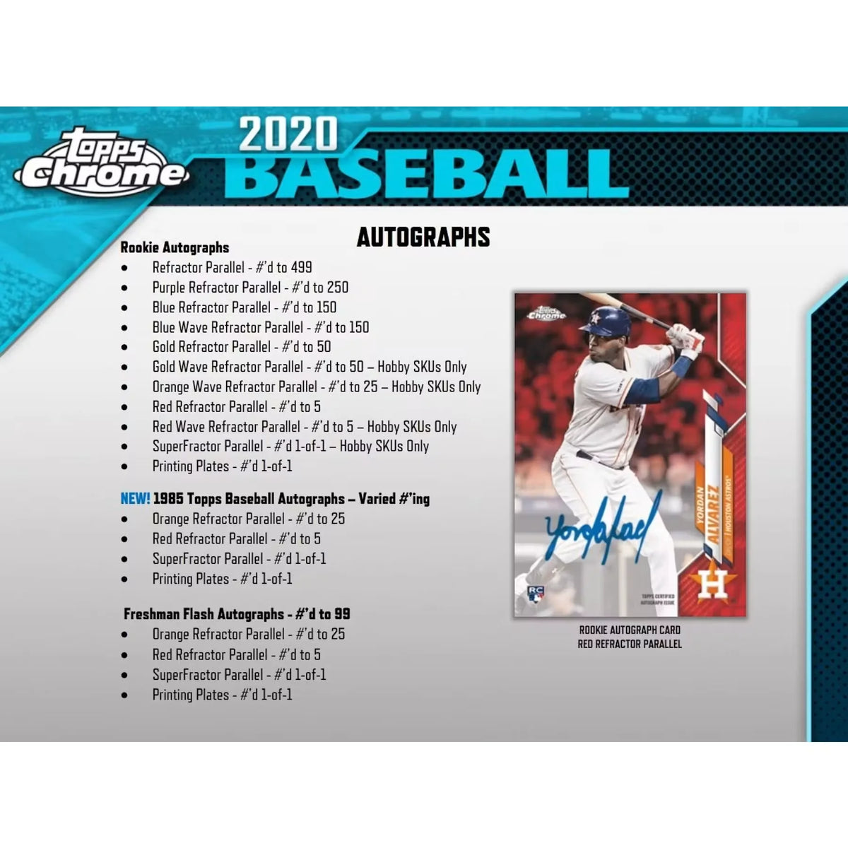 2020 Topps Chrome Baseball Hobby Jumbo 8-Box Case (Ships Sealed Only) | P2065166
