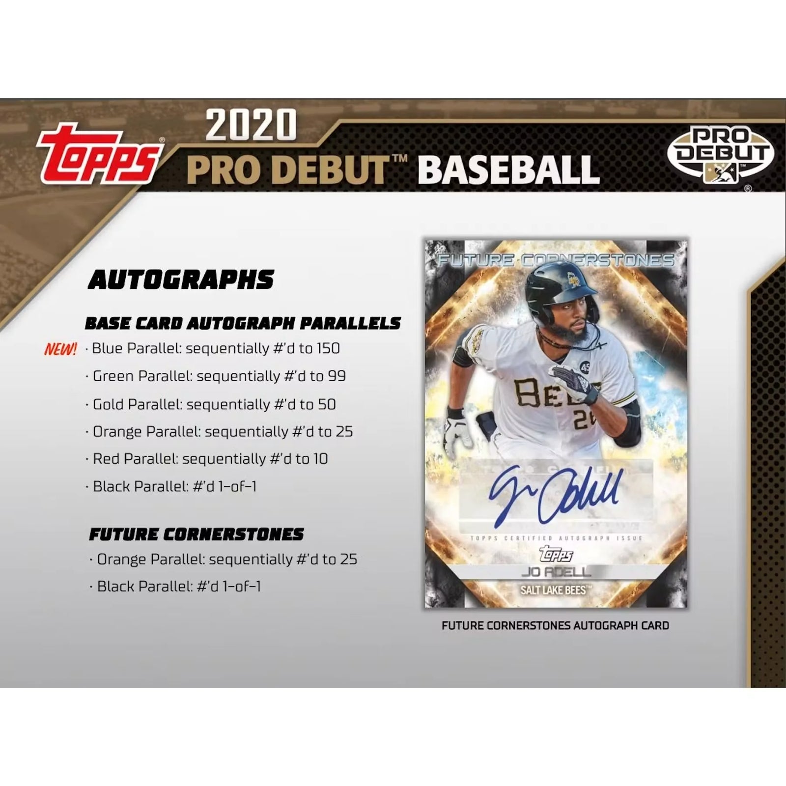 2020 Topps Pro Debut Baseball Hobby Jumbo 8-Box Case (Ships Sealed Only)