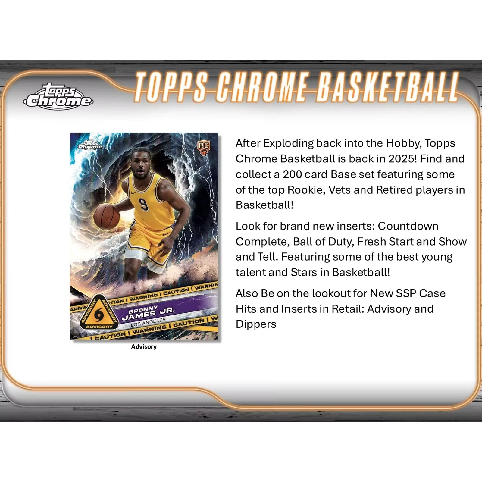 2024-25 Topps Chrome Basketball Mega 20-Box Case (Ships Sealed Only)