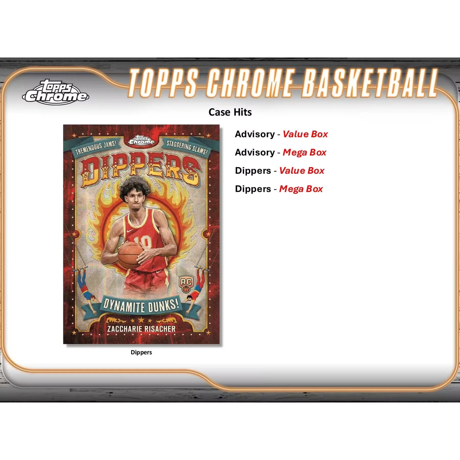 2024-25 Topps Chrome Basketball Mega 20-Box Case (Ships Sealed Only)