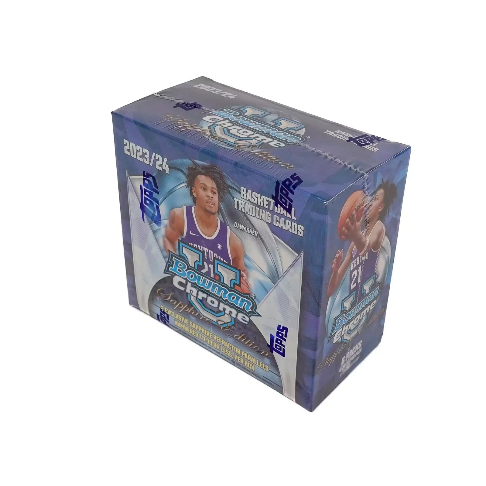 2023-24 Bowman University Chrome Basketball Sapphire Edition 10-Box Case (Ships Sealed Only)