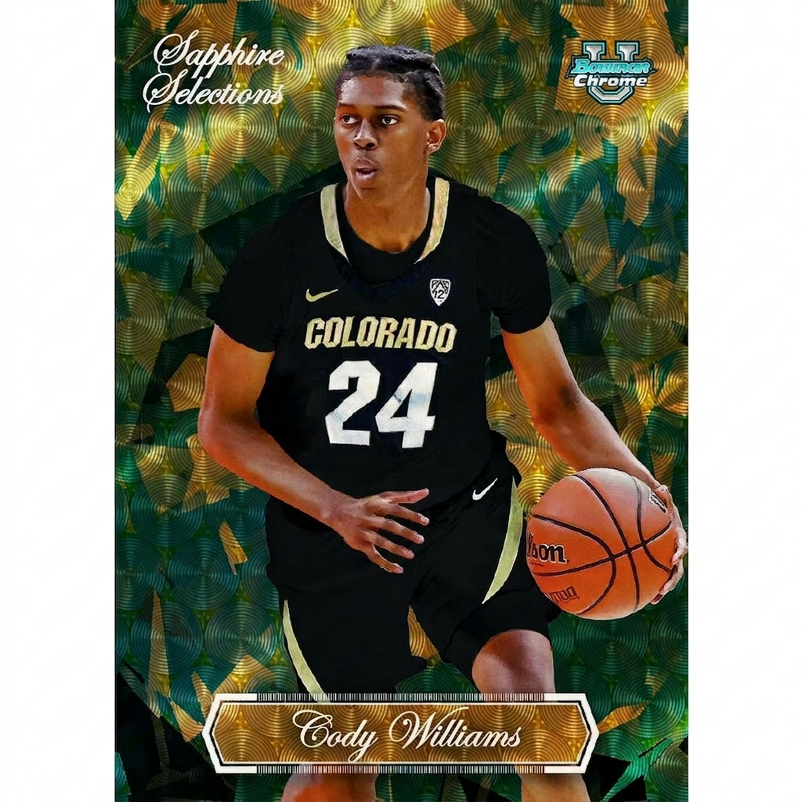2023-24 Bowman University Chrome Basketball Sapphire Edition 10-Box Case (Ships Sealed Only)