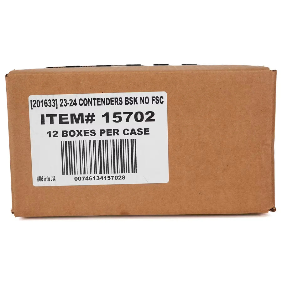 2023-24 Panini Contenders Basketball Hobby 12-Box Case (Ships Sealed Only)
